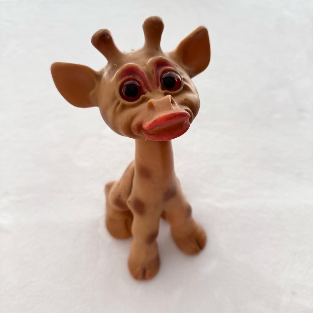 Vintage 1960’s Thomas Dam Giraffe Troll Denmark - Missing Hair